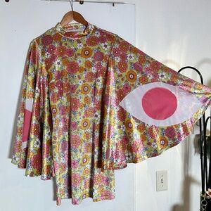 Rare floral mini moth dress